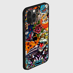 Чехол для iPhone 12 Pro Max Dsquared tatoo, цвет: 3D-черный — фото 2