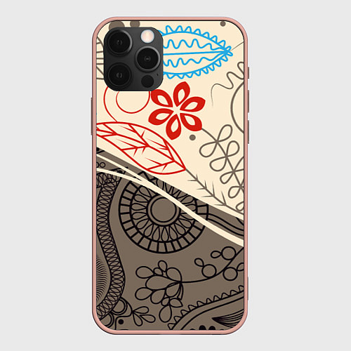 Чехол iPhone 12 Pro Max Прованс / 3D-Светло-розовый – фото 1