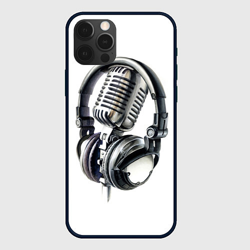Чехол iPhone 12 Pro Max Диджей / 3D-Черный – фото 1