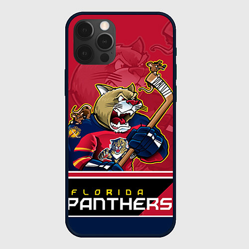 Чехол iPhone 12 Pro Max Florida Panthers / 3D-Черный – фото 1