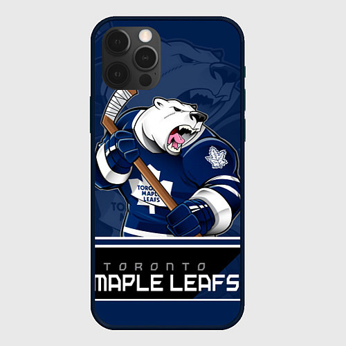 Чехол iPhone 12 Pro Max Toronto Maple Leafs / 3D-Черный – фото 1