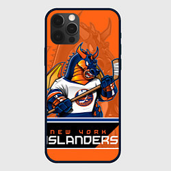 Чехол для iPhone 12 Pro Max New York Islanders, цвет: 3D-черный