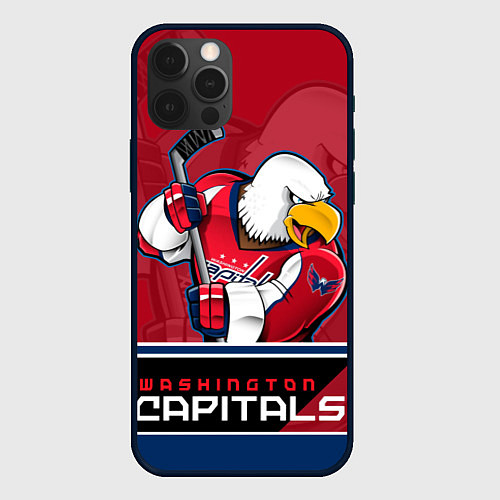 Чехол iPhone 12 Pro Max Washington Capitals / 3D-Черный – фото 1