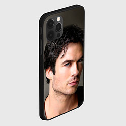 Чехол для iPhone 12 Pro Max Ian Somerhalder, цвет: 3D-черный — фото 2