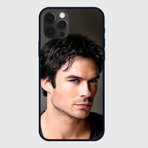 Чехол iPhone 12 Pro Max Ian Somerhalder / 3D-Черный – фото 1