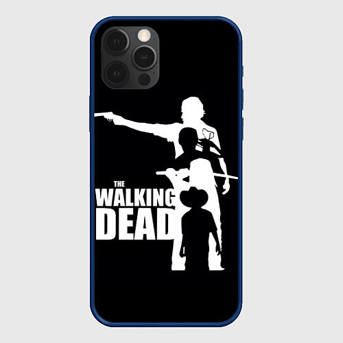 Чехол iPhone 12 Pro Max Walking Dead: Family / 3D-Тёмно-синий – фото 1