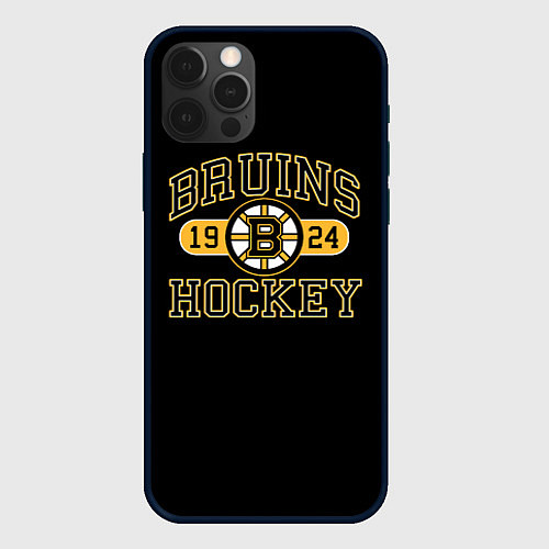 Чехол iPhone 12 Pro Max Boston Bruins: Est.1924 / 3D-Черный – фото 1