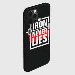 Чехол для iPhone 12 Pro Max The iron never lies, цвет: 3D-черный — фото 2