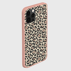 Чехол для iPhone 12 Pro Max Шкура леопарда, цвет: 3D-светло-розовый — фото 2