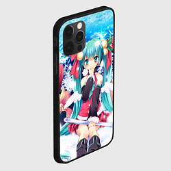 Чехол для iPhone 12 Pro Max Мику с подарками, цвет: 3D-черный — фото 2