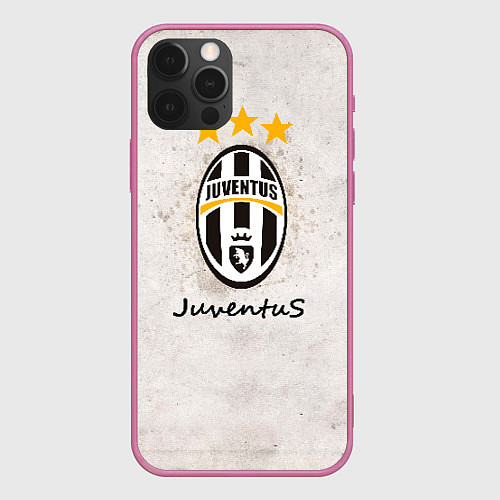 Чехол iPhone 12 Pro Max Juventus3 / 3D-Малиновый – фото 1