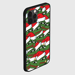 Чехол для iPhone 12 Pro Max Sad frog new year, цвет: 3D-черный — фото 2