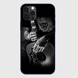 Чехол для iPhone 12 Pro Max Гитарист-рокер, цвет: 3D-черный