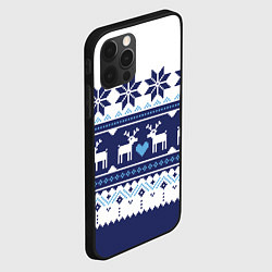 Чехол для iPhone 12 Pro Max Скандинавские олени, цвет: 3D-черный — фото 2