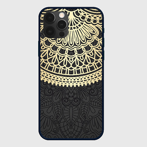 Чехол iPhone 12 Pro Max Абстракционизм / 3D-Черный – фото 1