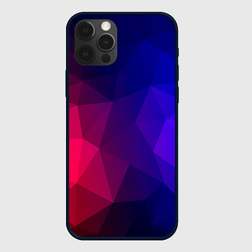 Чехол iPhone 12 Pro Max Red&Blue / 3D-Черный – фото 1