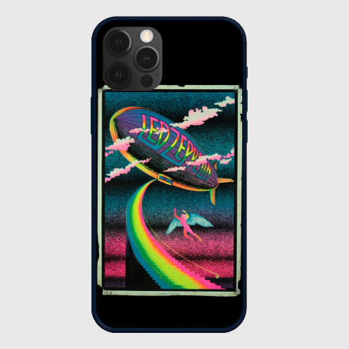 Чехол iPhone 12 Pro Max Led Zeppelin: Colour Fly / 3D-Черный – фото 1