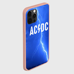 Чехол для iPhone 12 Pro Max AC/DC: Lightning, цвет: 3D-светло-розовый — фото 2