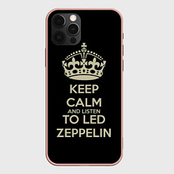 Чехол iPhone 12 Pro Max Keep Calm & Led Zeppelin