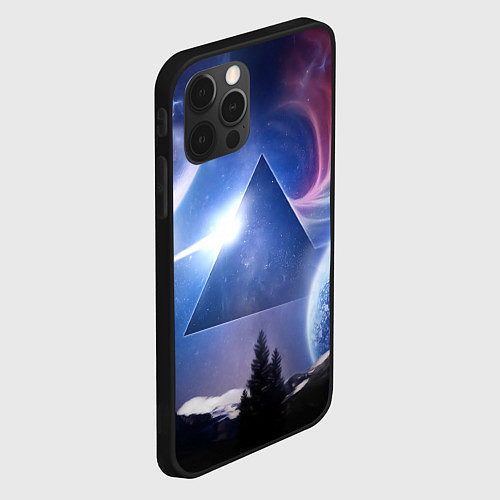 Чехол iPhone 12 Pro Max Pink Floyd: Space / 3D-Черный – фото 2