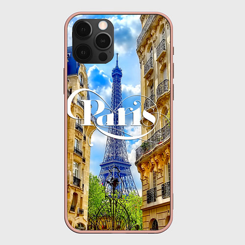 Чехол iPhone 12 Pro Max Daytime Paris / 3D-Светло-розовый – фото 1