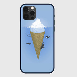 Чехол для iPhone 12 Pro Max Мороженое, цвет: 3D-черный