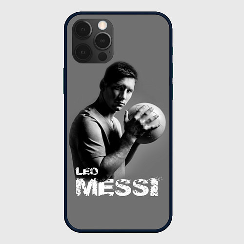 Чехол iPhone 12 Pro Max Leo Messi / 3D-Черный – фото 1