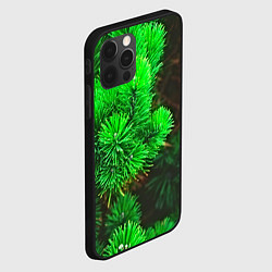 Чехол для iPhone 12 Pro Max Зелёная ель, цвет: 3D-черный — фото 2