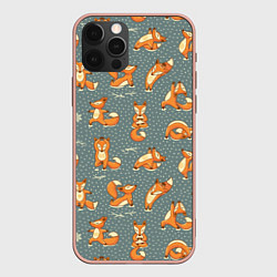 Чехол iPhone 12 Pro Max Foxes Yoga