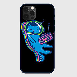Чехол для iPhone 12 Pro Max Космокот 1, цвет: 3D-черный
