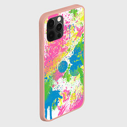 Чехол для iPhone 12 Pro Max Брызги, цвет: 3D-светло-розовый — фото 2