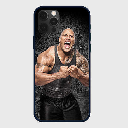 Чехол iPhone 12 Pro Max Dwayne Johnson / 3D-Черный – фото 1