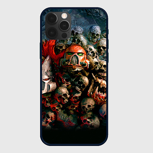 Чехол iPhone 12 Pro Max Warhammer 40k: Skulls / 3D-Черный – фото 1
