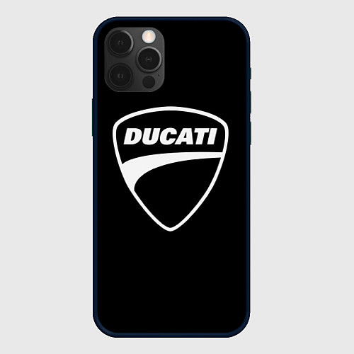 Чехол iPhone 12 Pro Max Ducati / 3D-Черный – фото 1