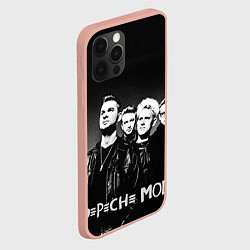 Чехол для iPhone 12 Pro Max Depeche Mode: mono, цвет: 3D-светло-розовый — фото 2