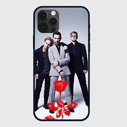 Чехол для iPhone 12 Pro Max Depeche Mode: Red Flower, цвет: 3D-черный
