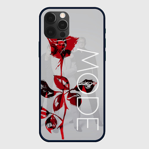 Чехол iPhone 12 Pro Max Depeche Mode: Red Rose / 3D-Черный – фото 1