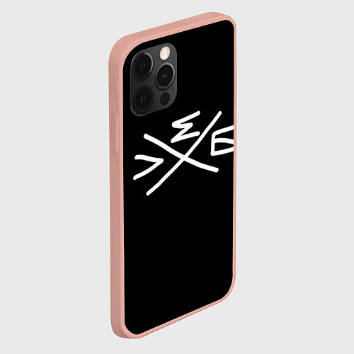 Чехол iPhone 12 Pro Max Хлеб: символ / 3D-Светло-розовый – фото 2