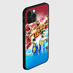 Чехол для iPhone 12 Pro Max Golden State Warriors, цвет: 3D-черный — фото 2