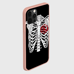 Чехол для iPhone 12 Pro Max Кукрыниксы: Скелет, цвет: 3D-светло-розовый — фото 2