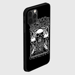 Чехол для iPhone 12 Pro Max Amon Amarth: Trio Skulls, цвет: 3D-черный — фото 2