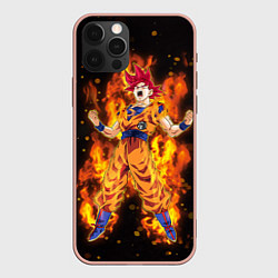 Чехол iPhone 12 Pro Max Fire Goku