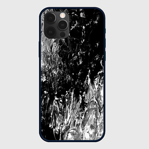 Чехол iPhone 12 Pro Max GRAY&BLACK / 3D-Черный – фото 1