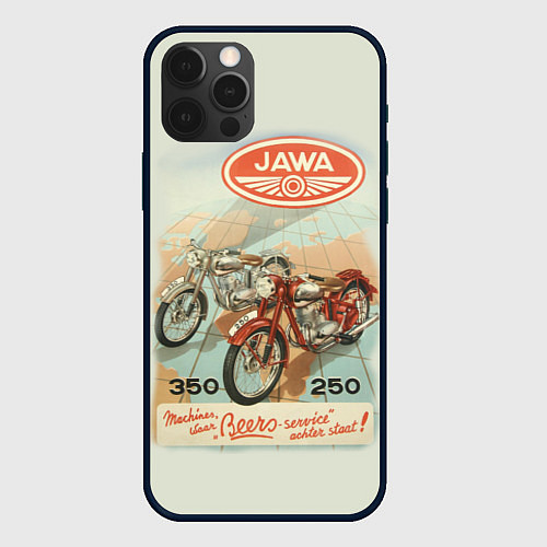 Чехол iPhone 12 Pro Max JAWA / 3D-Черный – фото 1