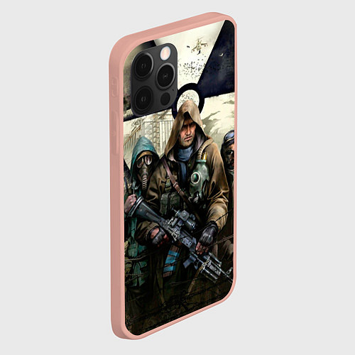 Чехол iPhone 12 Pro Max STALKER: Radioactive / 3D-Светло-розовый – фото 2