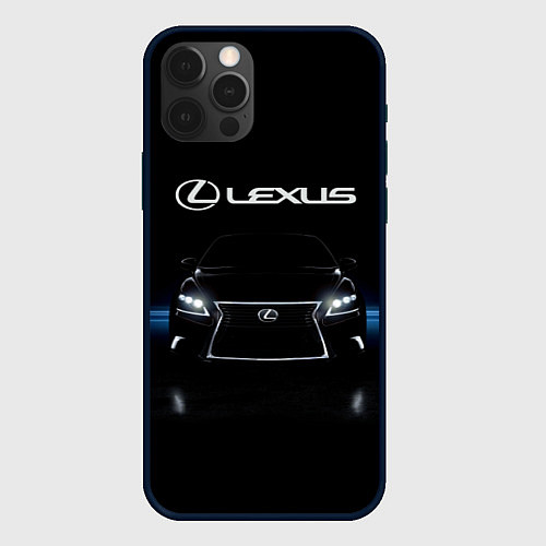 Чехол iPhone 12 Pro Max Lexus / 3D-Черный – фото 1