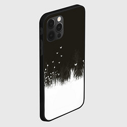 Чехол для iPhone 12 Pro Max Ночная полянка, цвет: 3D-черный — фото 2