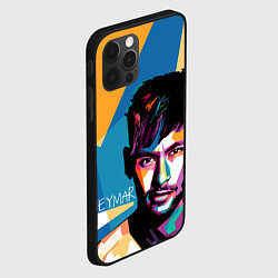 Чехол для iPhone 12 Pro Max Neymar Polygons, цвет: 3D-черный — фото 2