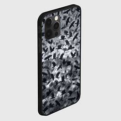 Чехол для iPhone 12 Pro Max Вороны, цвет: 3D-черный — фото 2