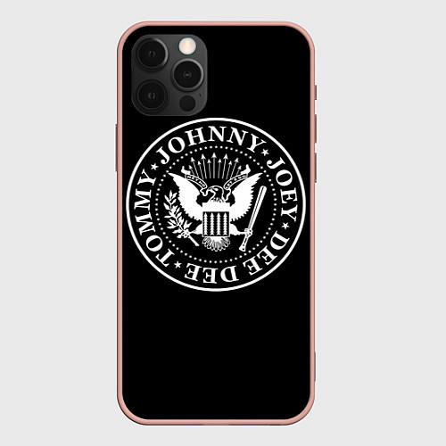 Чехол iPhone 12 Pro Max The Ramones / 3D-Светло-розовый – фото 1